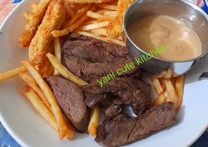 Wagyu Tenderloin Steak with Mushroom Sauce