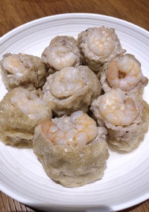 A picture of Steam Tofu Balls with Ground Pork.