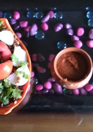 A picture of Moong chaat.