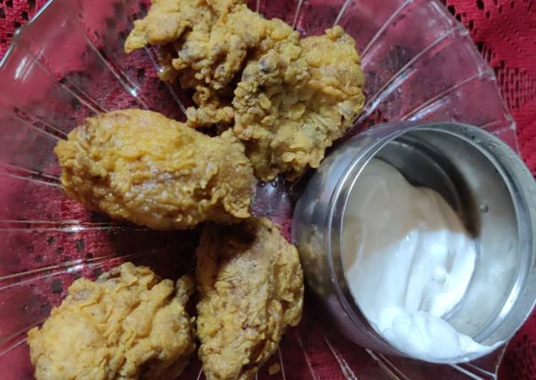 Steps to  Make Crispy chicken Appetizing