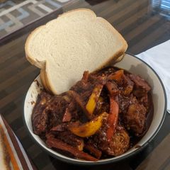 A picture of Backyard Sausage & Peppers.