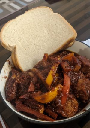 A picture of Backyard Sausage & Peppers.