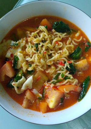 Foto resep Mie pedas