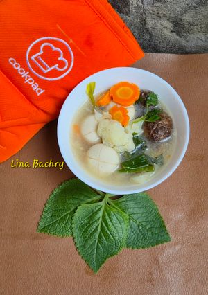 Foto resep "Sop Bening Bakso Ikan & Aneka Sayuran"