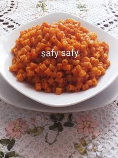 صورة لوصفة معكرونة بصوص المطاعم