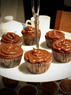 Una foto de Muffins de chocolate con dulce de leche