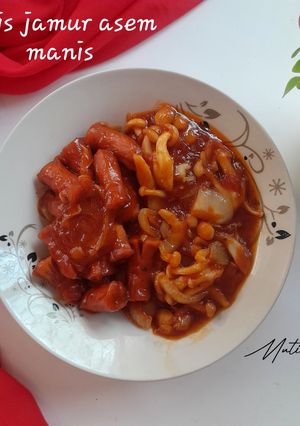Foto resep Sosis jamur asem manis