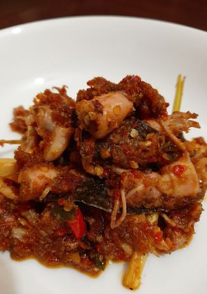 Foto resep Cumi Asin Balado