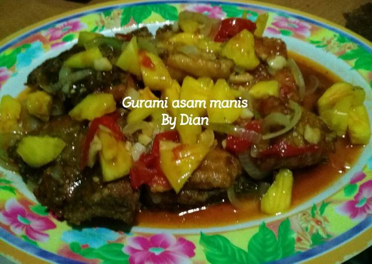 Resep: saat makan malamGurami Asam Manis