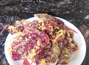 Foto resep Rempeyek (kripik bayam merah)