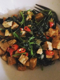 Foto resep Tumis bayam tempe