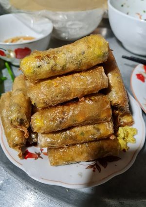 A picture of Vegetarian Spring Rolls.