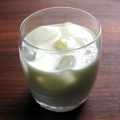 A picture of Plain Lassi with Apple Cider Vinegar.