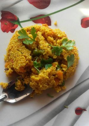 A picture of Daliya Upma.