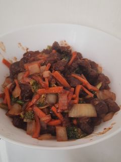 Foto resep Sweet Sticky Beef Vegetable