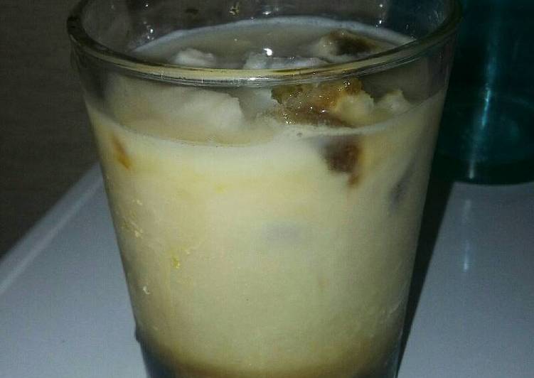 Café helado con soja y vainilla