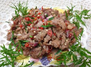 Foto resep Se'i daging sapi sambal matah