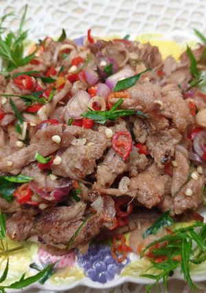 Foto resep Se'i daging sapi sambal matah