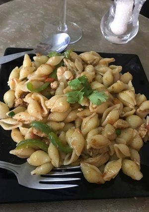 A picture of Shell macaroni.