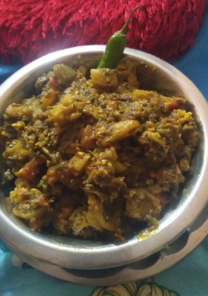 A picture of Annakut veg.