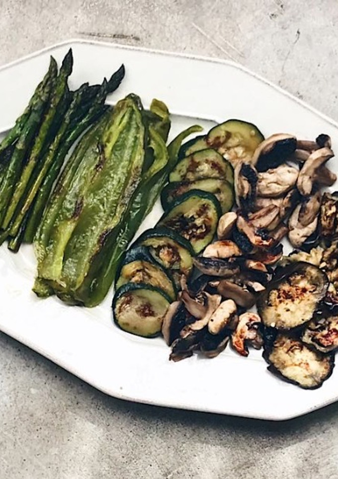 Una foto de Verduras a la plancha. Receta fácil y rápida