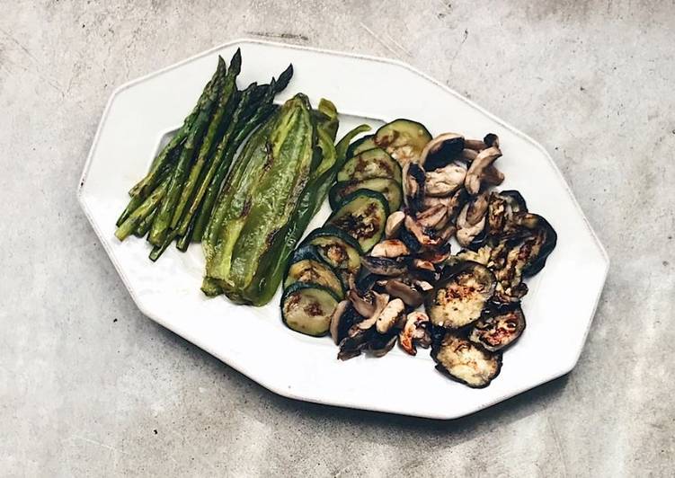Verduras a la plancha. Receta fácil y rápida