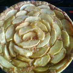 Una foto de Kuchen básico de manzanas
