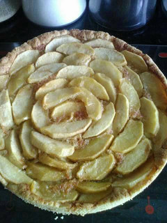 Una foto de Kuchen básico de manzanas