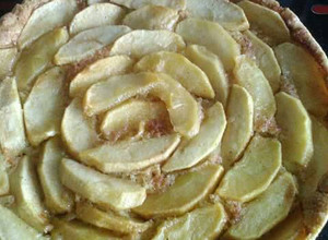 Una foto de Kuchen básico de manzanas