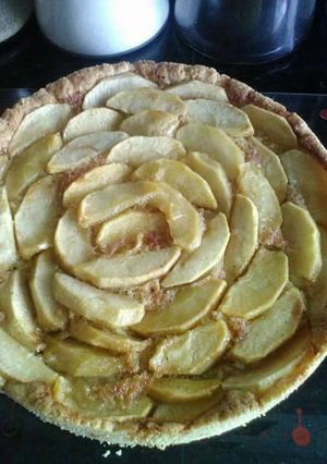 Una foto de Kuchen básico de manzanas