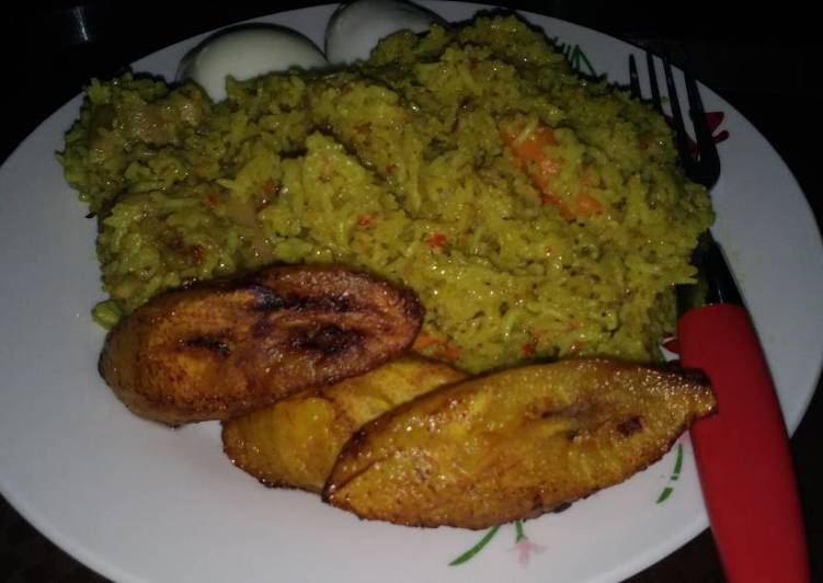 Recipe of Super Quick Homemade Fried rice with fried plantain