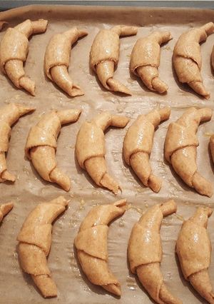 Foto resep Schokohörnchen / Croissant Coklat mini