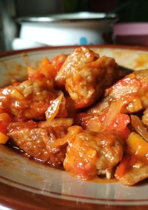 Foto resep Tempura Sosis pedas manis