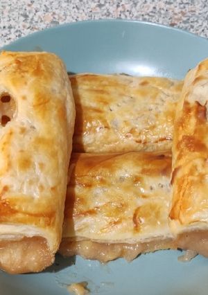Almás vanília pudingos rétes recept fotója