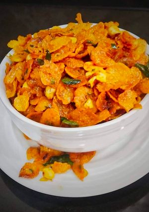 A picture of Cornflakes Chivda. (Makai Chivda).