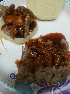 A picture of Pulled pork with A Southern Barbecue Sauce Batch 83.