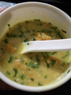 Foto resep Santan bayam dengan kentang kabocha MPASI