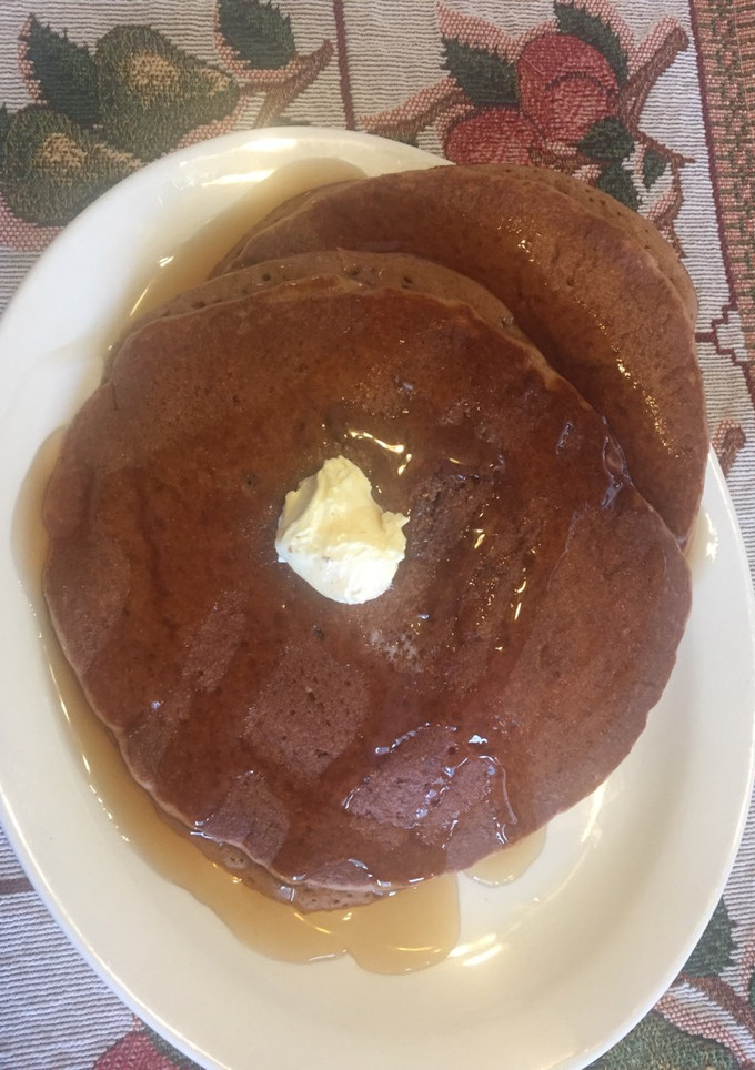 Una foto de Pancake integral con Nutella