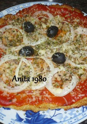 Una foto de Pizza de coliflor