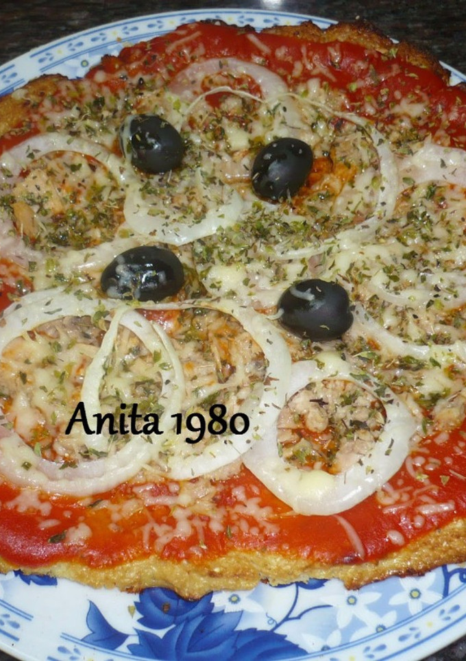 Una foto de Pizza de coliflor