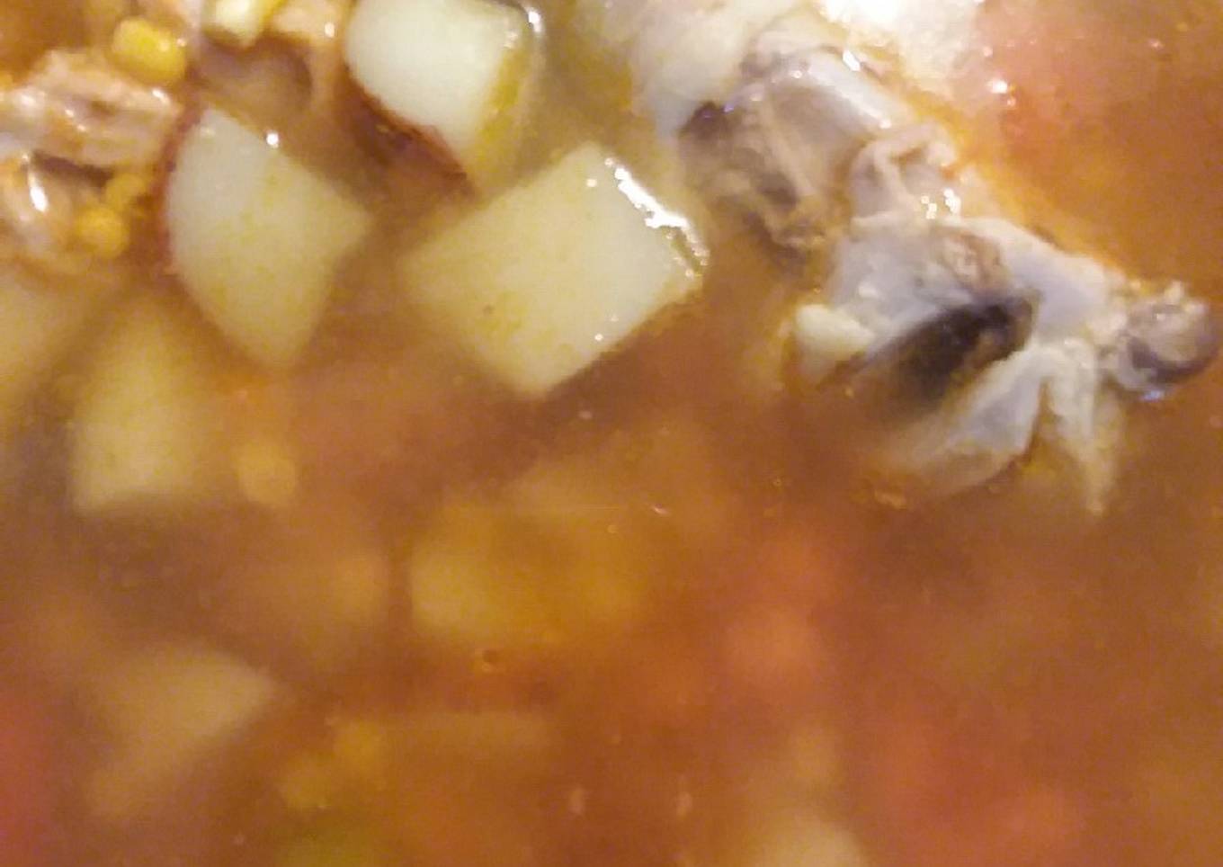 Caldo de gallina