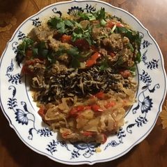 California Farm Panang Curry Eggplant Dinner A picture of California Farm Panang Curry Eggplant Dinner.