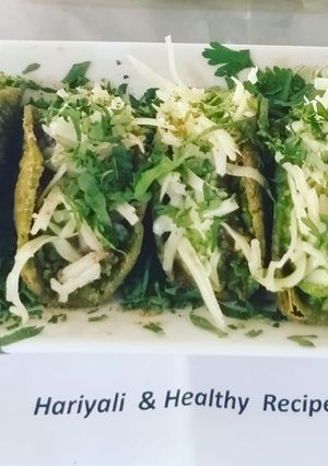 A picture of Hariyali Indian Tacos.