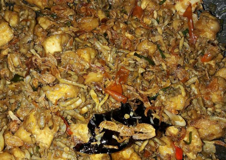 Tumis Lorjuk Tahu Pedas