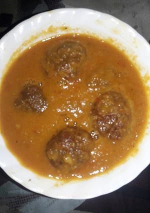 A picture of Lotus stem koftas.