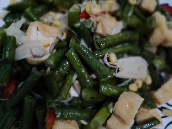 Langkah Gampang Menyiapkan Resep Tumis kacang panjang,kecambah kecil dan tahu yang Menggugah Selera Anti Ribet, Bisa Manjain Lidah