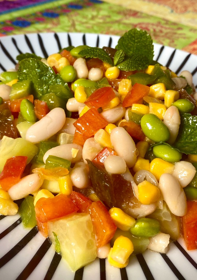 Una foto de Ensalada de Alubias y Edamame