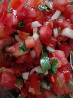 A picture of Pico de gallo.