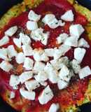 Pizza vegetale in padella