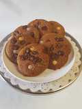 Chunky chocolate and Smarties cookies